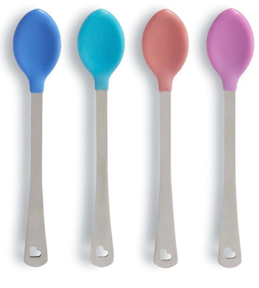 Munchkin White Hot Metal Spoons, 8 Pack